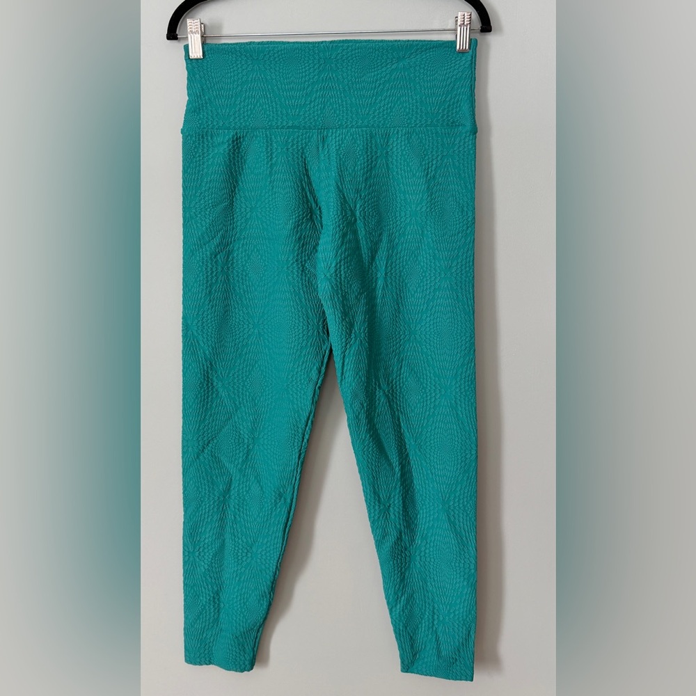 Booty by Brabants Curvy Mermaid Cropped Active Leggings Teal‎ Fits XL-3X